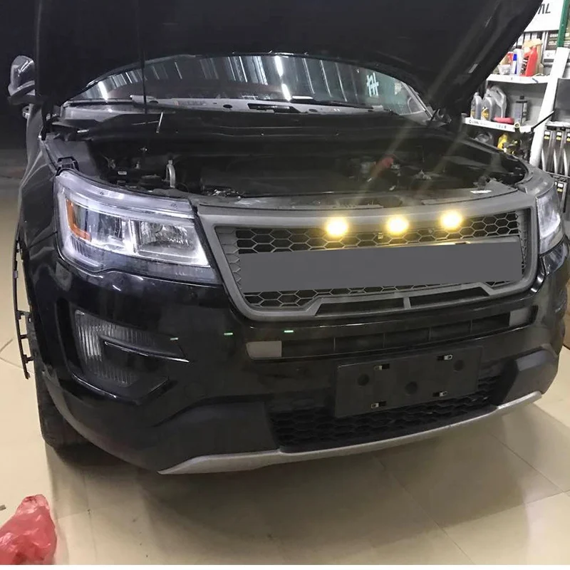 body china factory wholesale grill China auto parts hood grill fit  for ford explorer 2016-2019