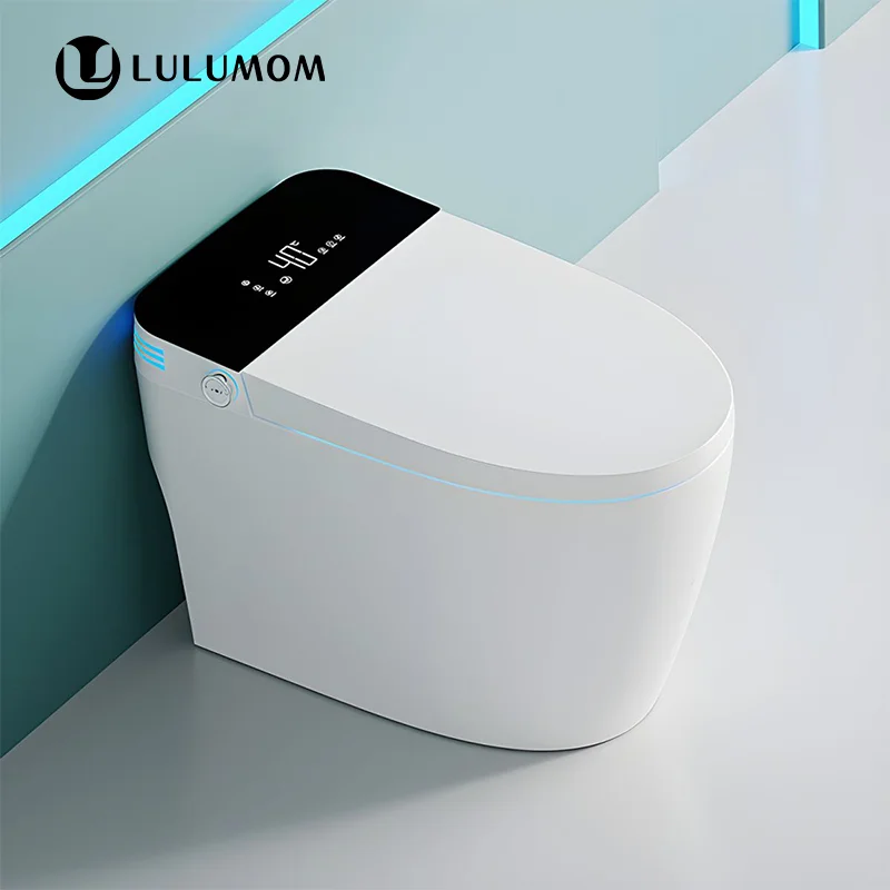 Современный Умный Унитаз LULUMOM с мощным встроенным полом удлиненный автоматический датчик стопы скрытый резервуар для воды интеллектуальный