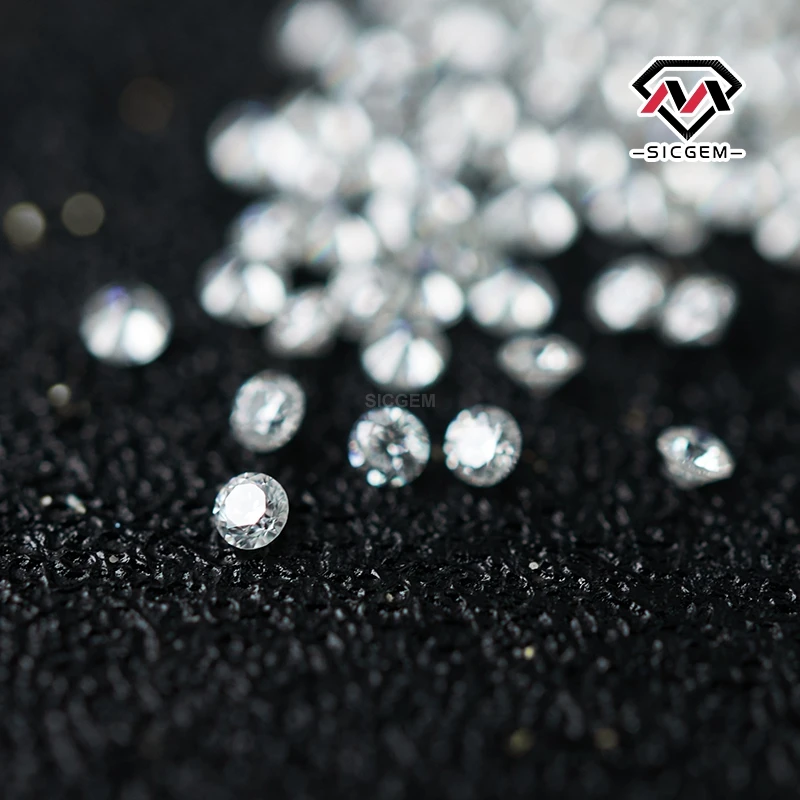 Wholesale Small Size Melee Mossanite White D Color VVS1 Round Brilliant Cut 0.8-2.9mm