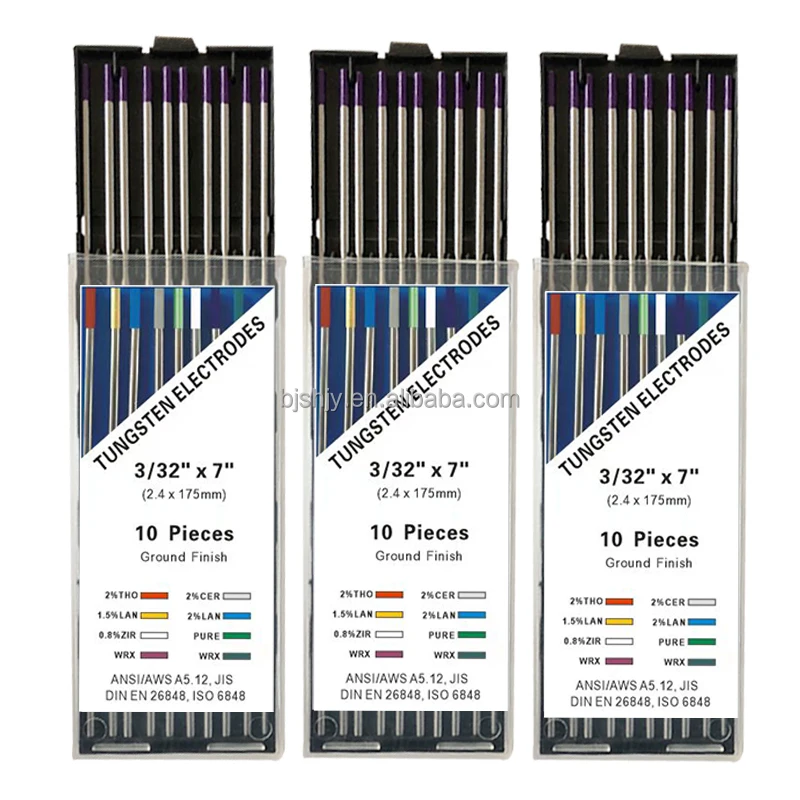 Gringd composite tungsten electrode tungsten electrodes wr2 purple electrodes de tungsten
