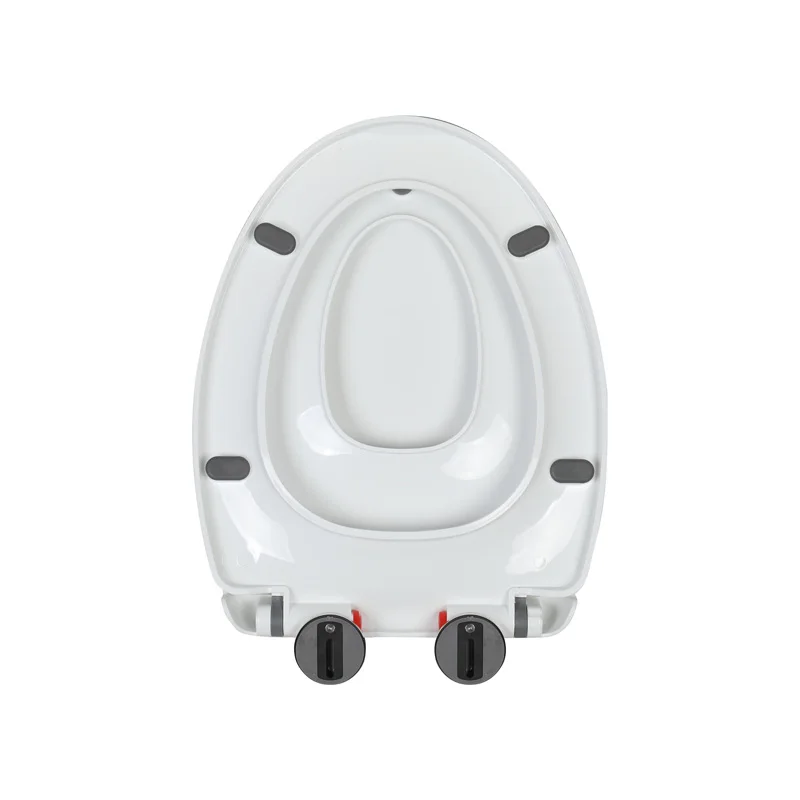 V shape slow down PP 2-in-1 family toilet seat cover KJ-1032 for children and adults toilet lid