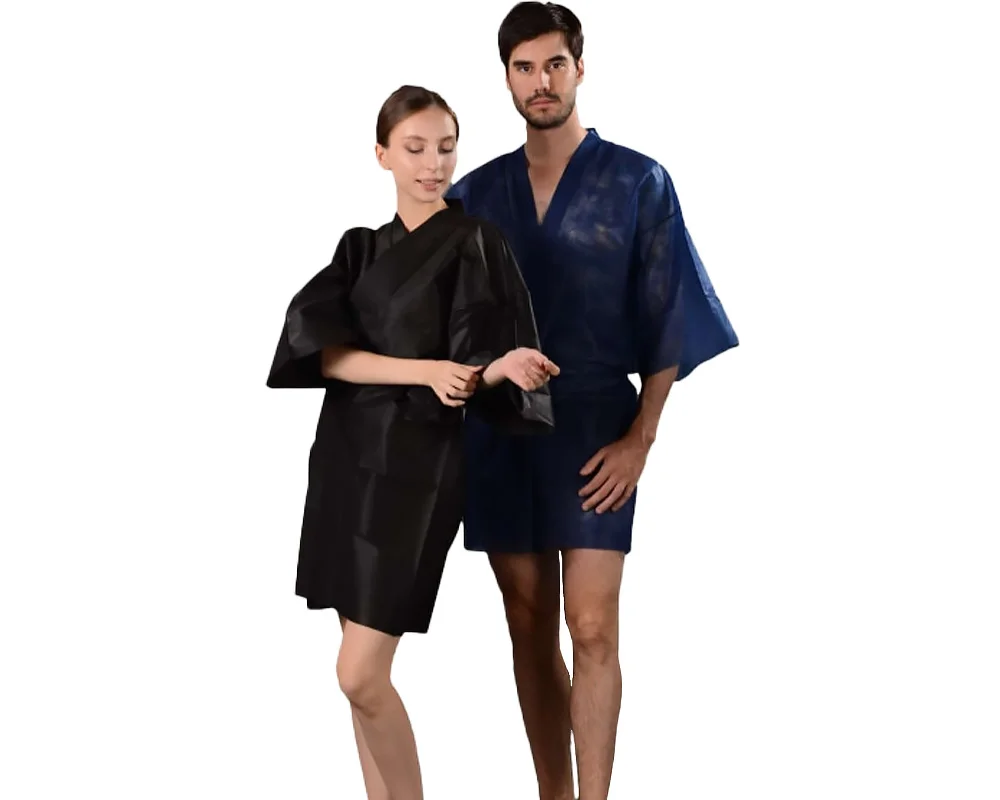 Wholesale price coat sauna robes disposable robe for spa