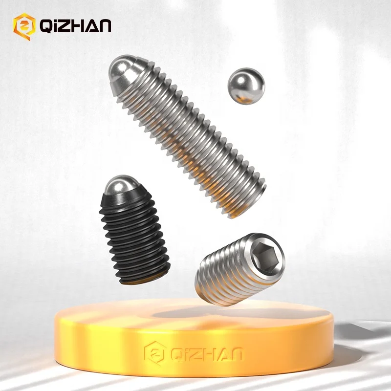 Factory Direct Customizable M3 to M20 M4 M6 M8 Hex socket Plunger Screw Ball Plunger Spring Loaded Ball Plungers