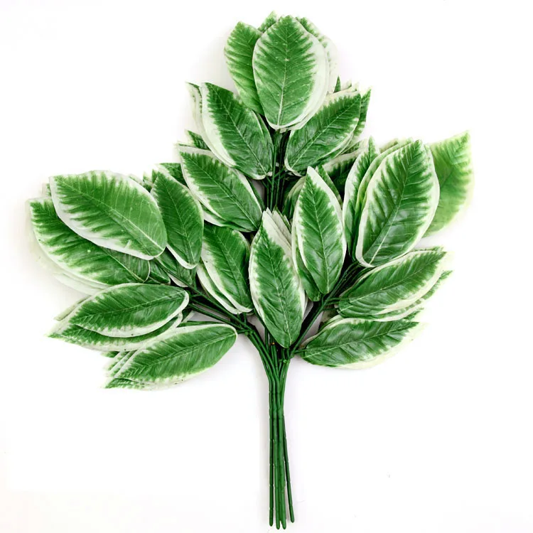 Искусственные украшения для сада ветки тканевые листья украшение на ощупь Пряничная ветка золотой зеленый желтый