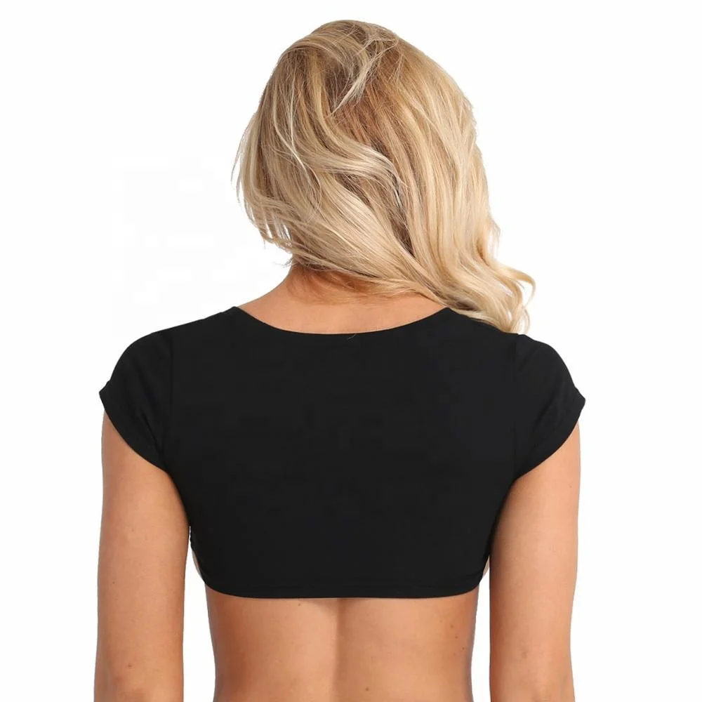 
Womens Girls Teen O Neck Short Sleeve Cotton Letter Printed Yes Daddy Crop Tops Cotton T-Shirts 