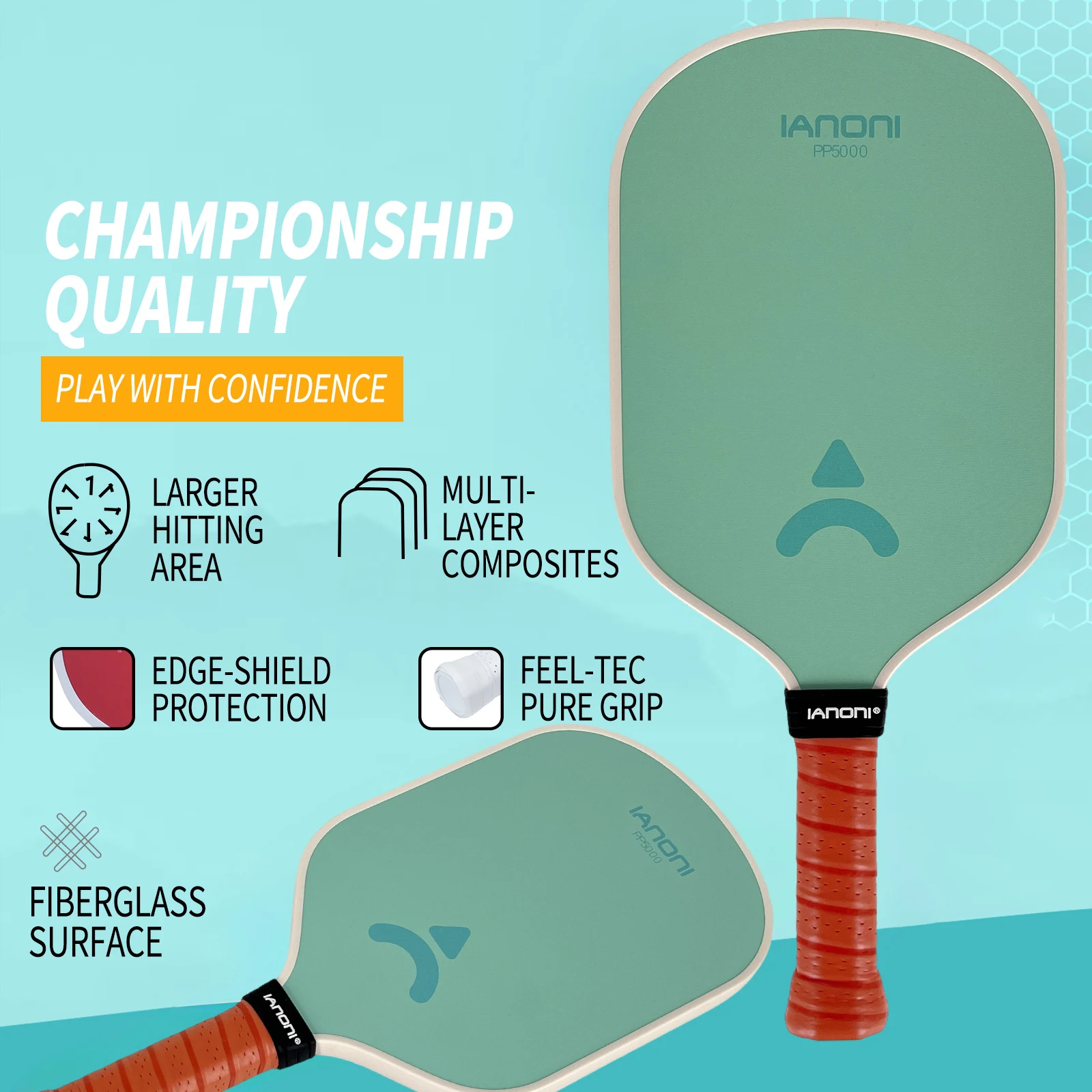 IANONI higher quality NEW Professional/training wholesale OEM/ODM pickleball paddle racket
