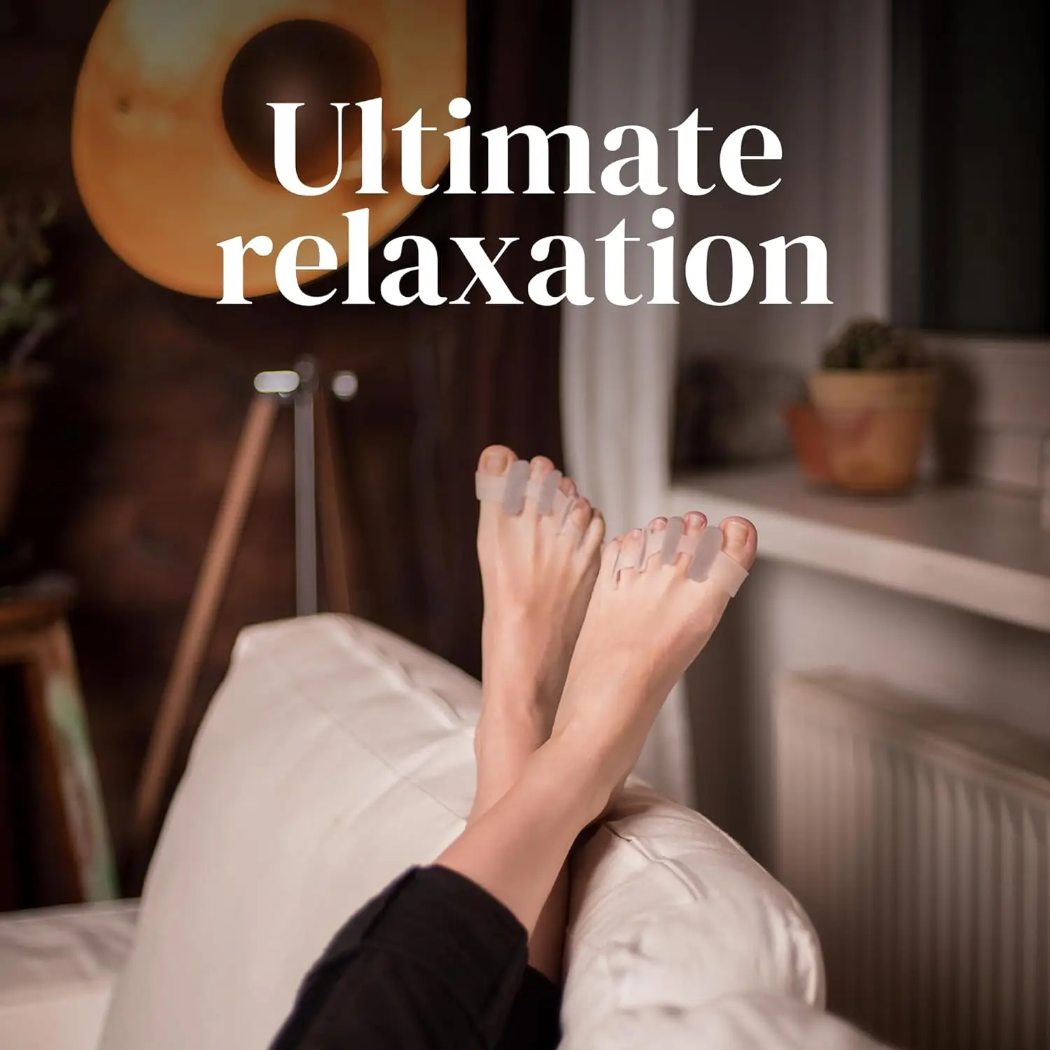 Toe Spacers Toe Separators for Overlapping Toes - Improved Silicone Bunion One-size for Women & Men