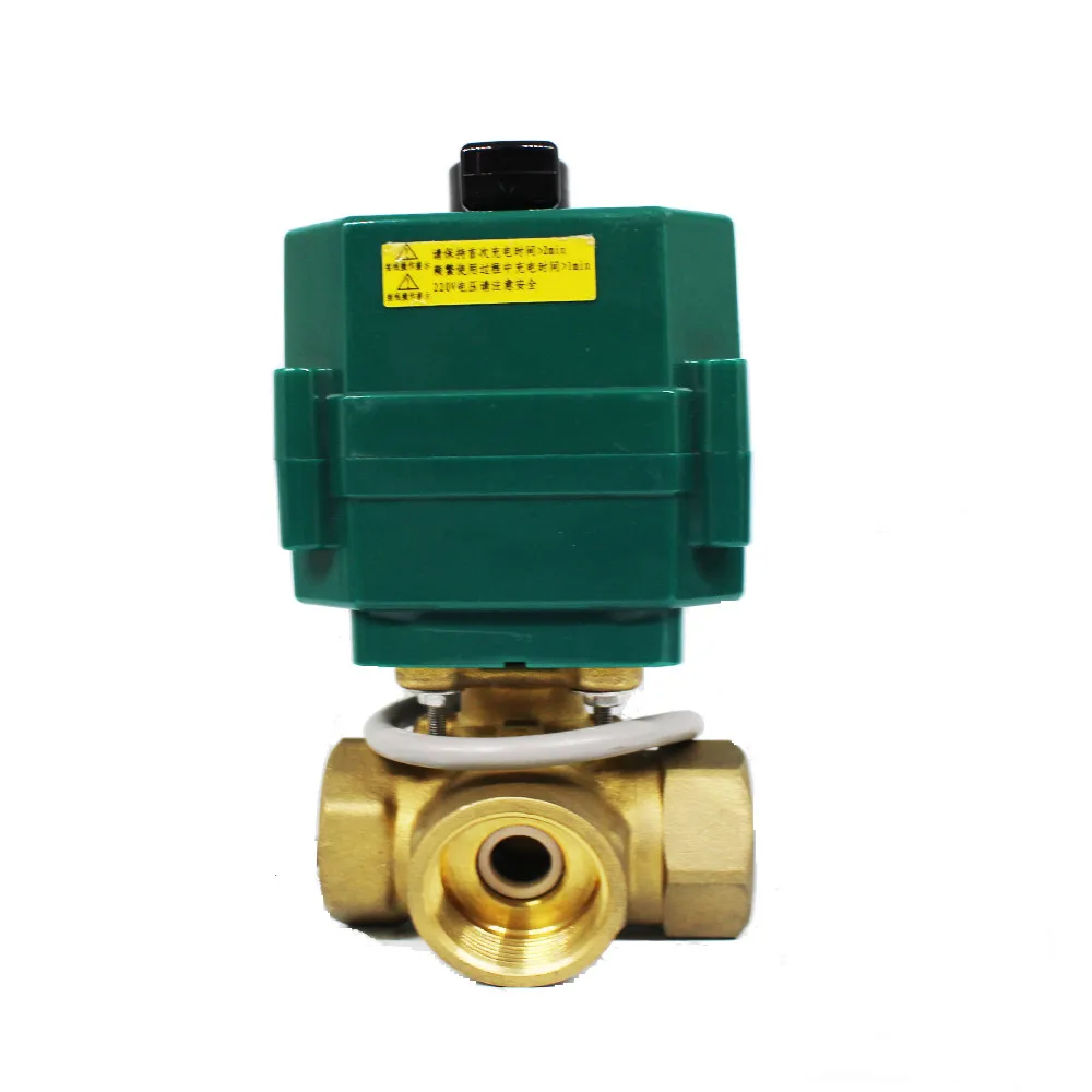 Brass SS304 ball valve WIFI Zigbee wireless motorized electric ball valve