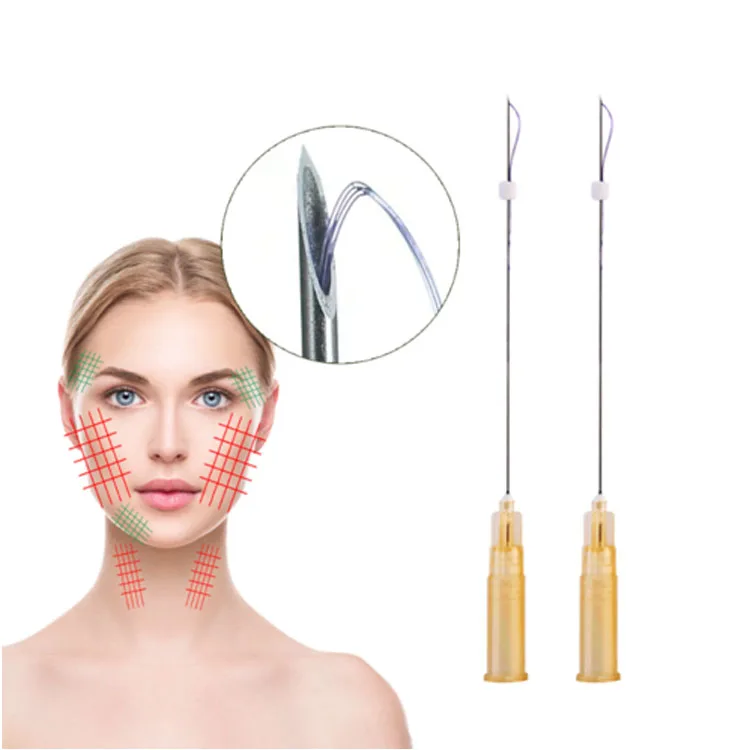 OEM Customizable Ce Marked Absorbable 19g 100mm Stronger Butts Lift  Molded Cog Fish Bone Pdo Thread