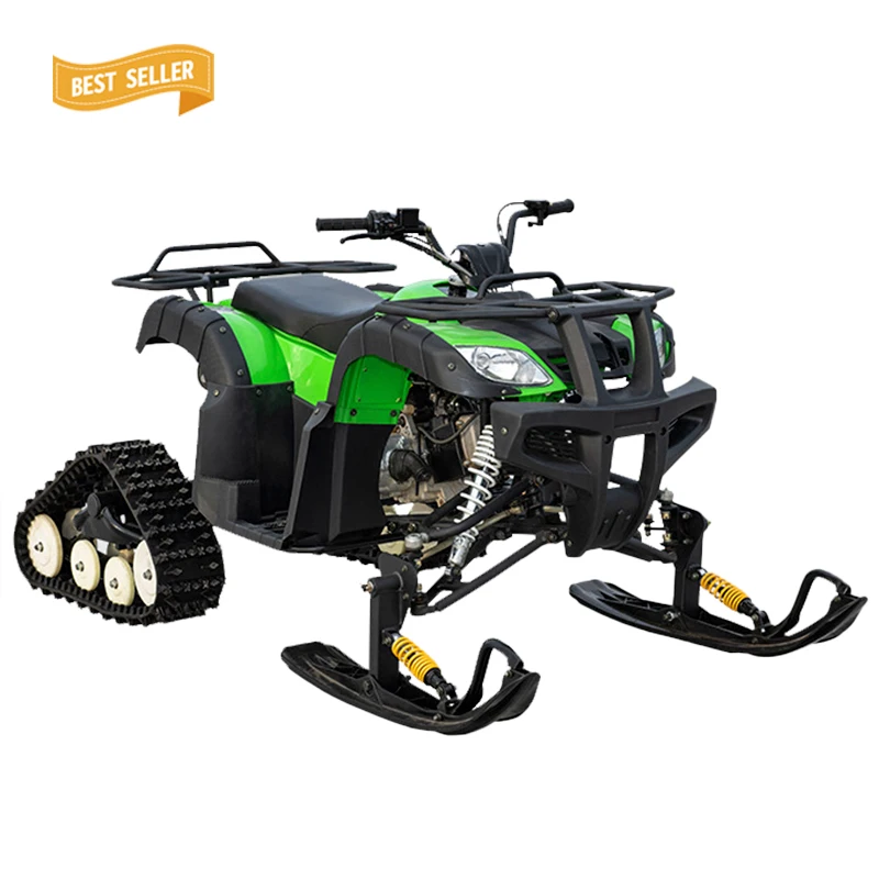 4 Stroke 300cc Chinese Adult Snowmobile Gasoline Snowscooter Water Cooling Snow Vehicle