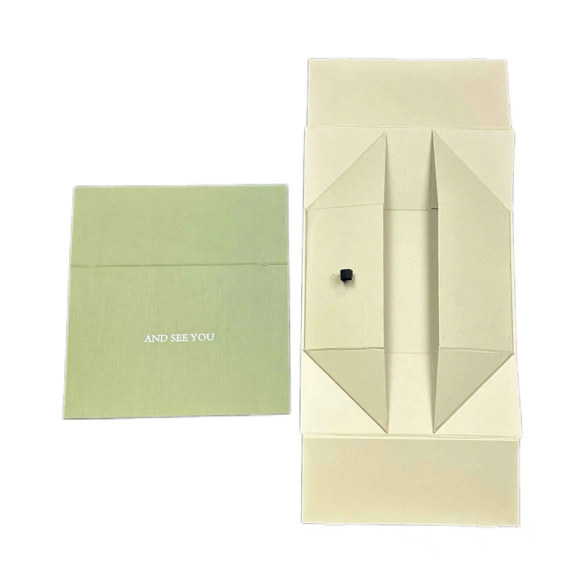 Manufacturer custom LOGO pattern high-end folding box light luxury gift packaging box