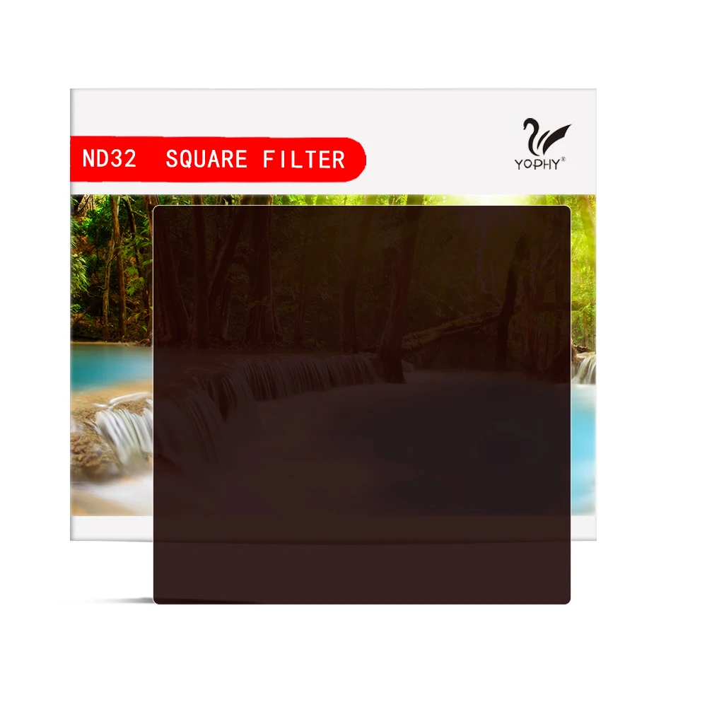 
YOPHY camera Square ND32 AGC glass Filter GND1.2 100*100*2mm Neutral Density ND Filter 