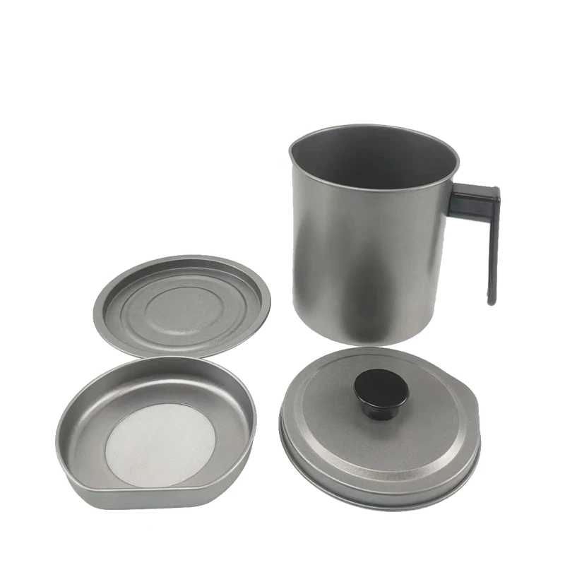 2022, лидер продаж, контейнер для хранения кухонного масла, кухонный фильтр для приготовления пищи 1,4 л, горшок для переработанного масла с фильтром