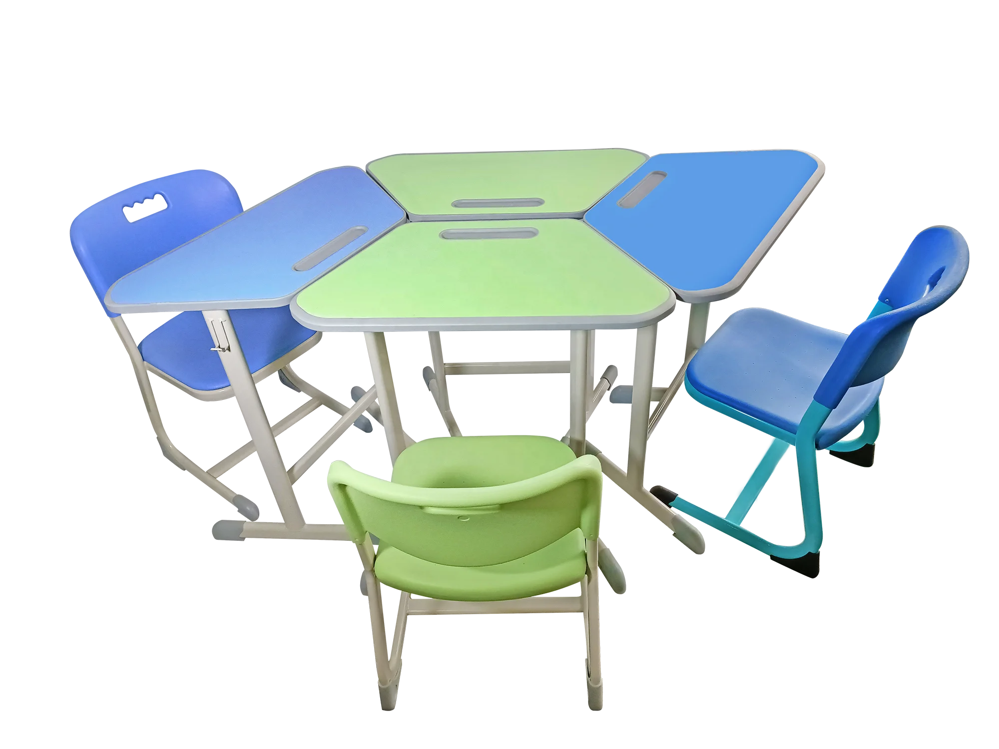 School Furniture Combination Desk and Chair students classroom and training room table and chair