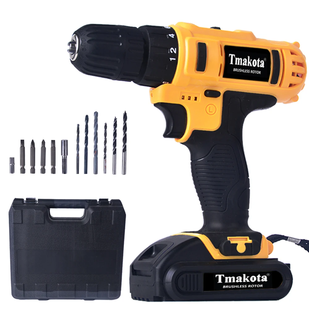 Double Speed Lithium Cordless Drill rotary hammer taladros Power Tools Impact Drill 18V Good Quality Electric Drills