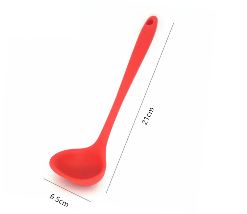 High Quality  Heat Resistant Non-Stick Durable Silicone Soup Ladle Ladle Spoon