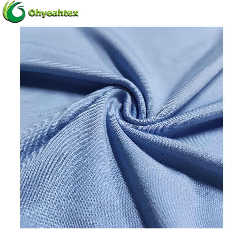 Upf 50 OEKO Certified Organic Bamboo Spandex Fabric For Clothing