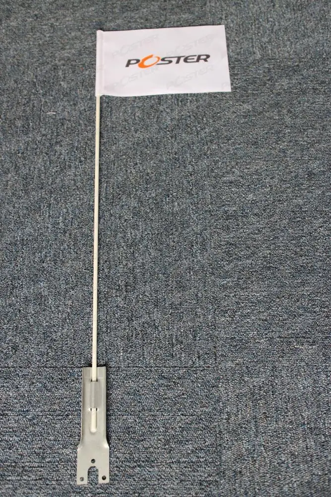High Visibility Vinyl PVC Polyester Bicycle Safety Flag with Bike Axle Mount
