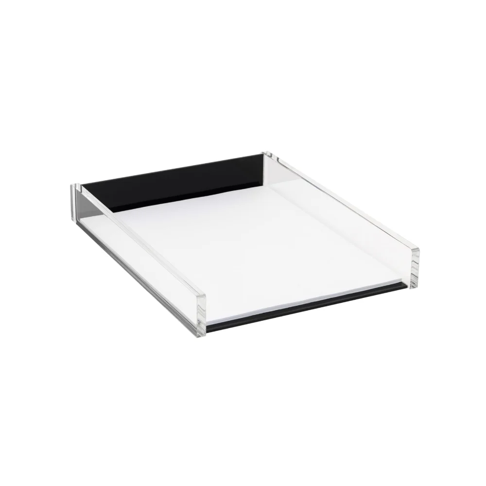 Hot Selling Office Stationery Supplies Acrylic File Organizer Stackable Paper Tray For Sale