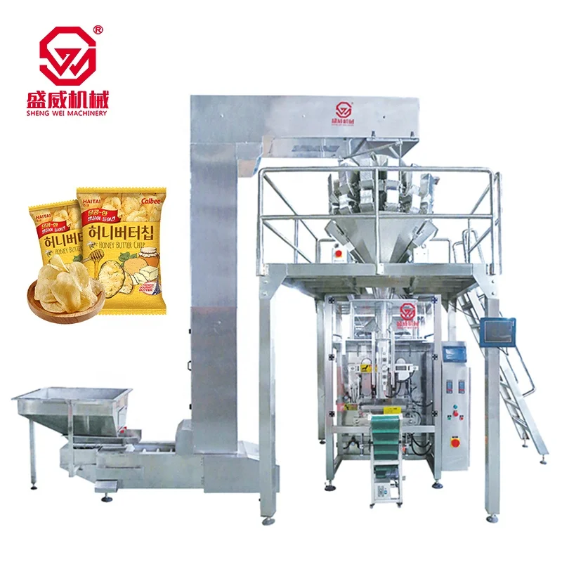  Vffs полностью стоят вверх мешки автоматическая упаковочная машина Multihead Weigher упаковка многофункциональные