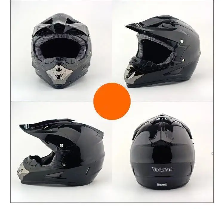 Adult Helmet For Dirtbike Atv Motocross Offroad Motorcycle Snowmobile Helmet With Visor, Full Face Motorcycle Helmet