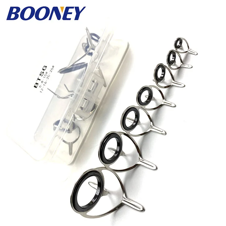 Booney multiple choices diy fishing rod building guides and tips stainless steel guides ring