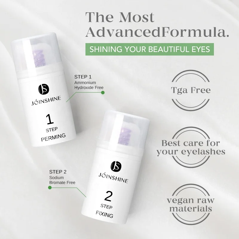 5-8min eyelash perm kit lashes lifting Fast Perm Odor Free Cysteamine HCL Thioglycolic Acid free Formula OEM Vegan lash lift kit