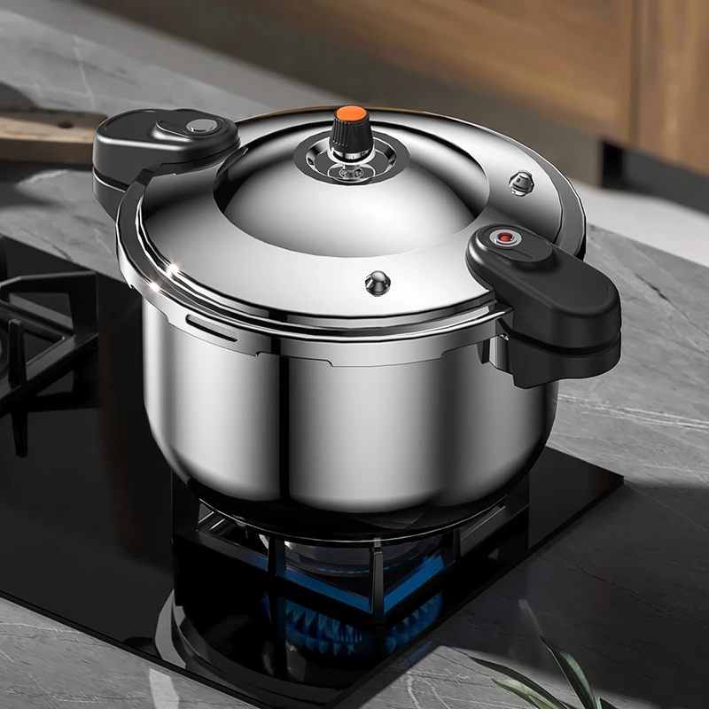Hot Sell Energy Saving Gas Induction  Pressure Cooker Polished Pot Eco-friendly Stainless Steel Cookware