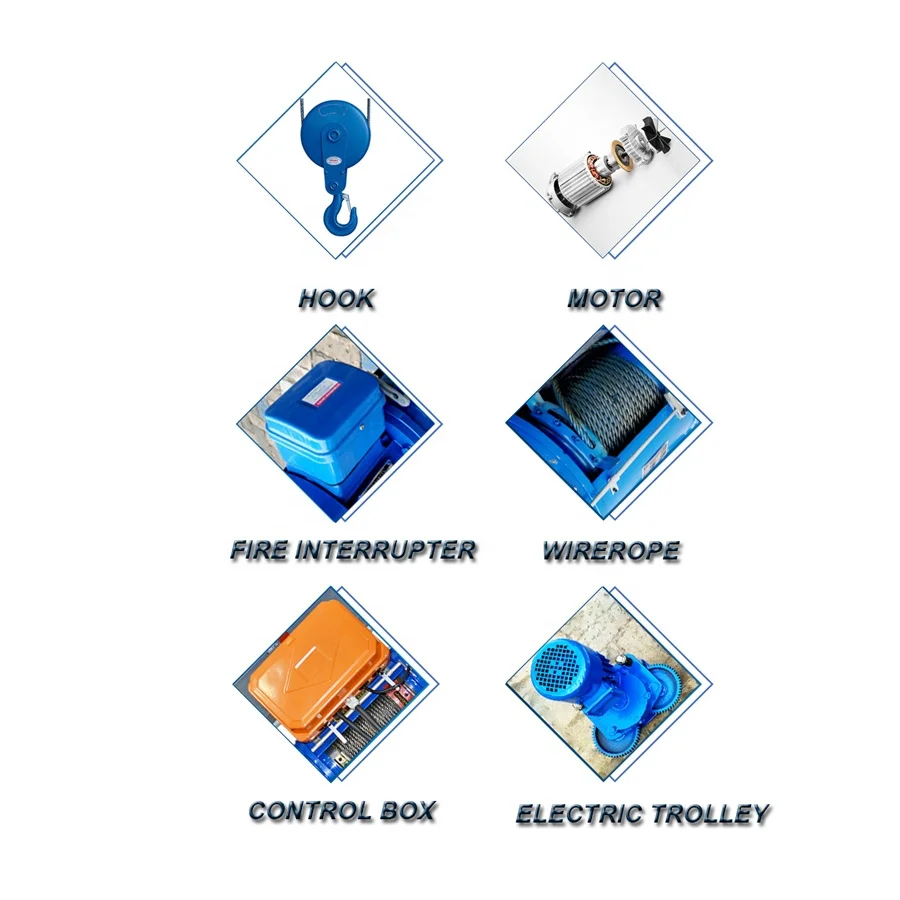 Vanbon good price CD/MD type construction electric wire rope winch hoist 1ton 2ton 3ton 5ton 10ton as crane spare parts