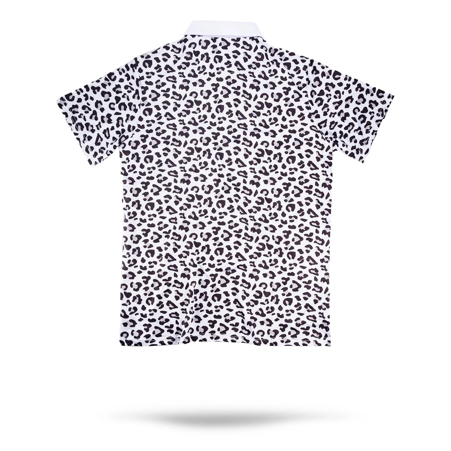 Made High Quality Men Athletic Gray V-neck Muscular Sport Leopard Golf Polo T Shirts Custom