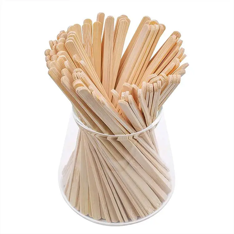 Wholesale Hot Selling Bamboo Coffee Stirrer,Disposable Heat Milk Tea Drink  Stirring Stick
