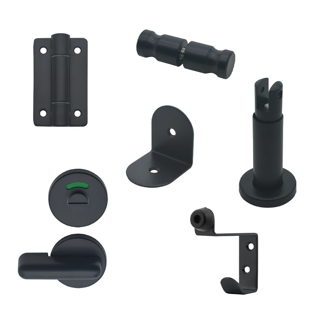 304 High Quality Shower Bathroom Toilet Partition Accessories Stainless Steel Cubicle Fittings Toilet Partition Hardware