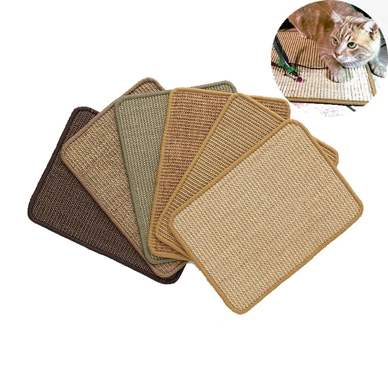 Cat Scratching Pad Natural Sisal Anti-Slip Mat Cat Scratching Sleeping Pad For Protecting Furniture Legs Carpets Sofa Protector