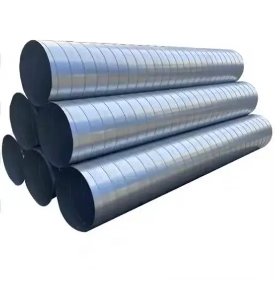 China factory direct sale customizable galvanized stainless air spiral duct  corrugated exhaust fume for ventilation system