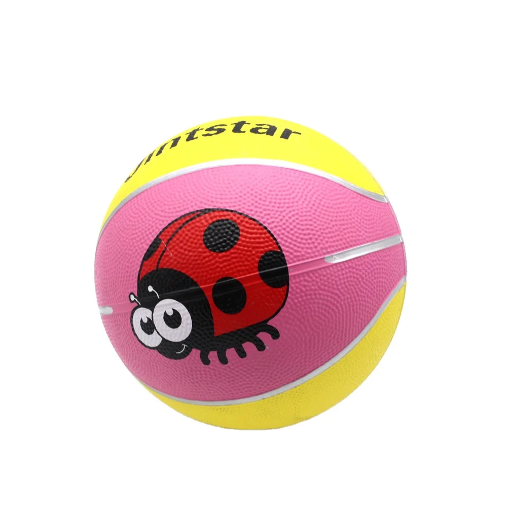 Недорогие резиновые мини-баскетбольные мячи для детей с индивидуальным логотипом размер