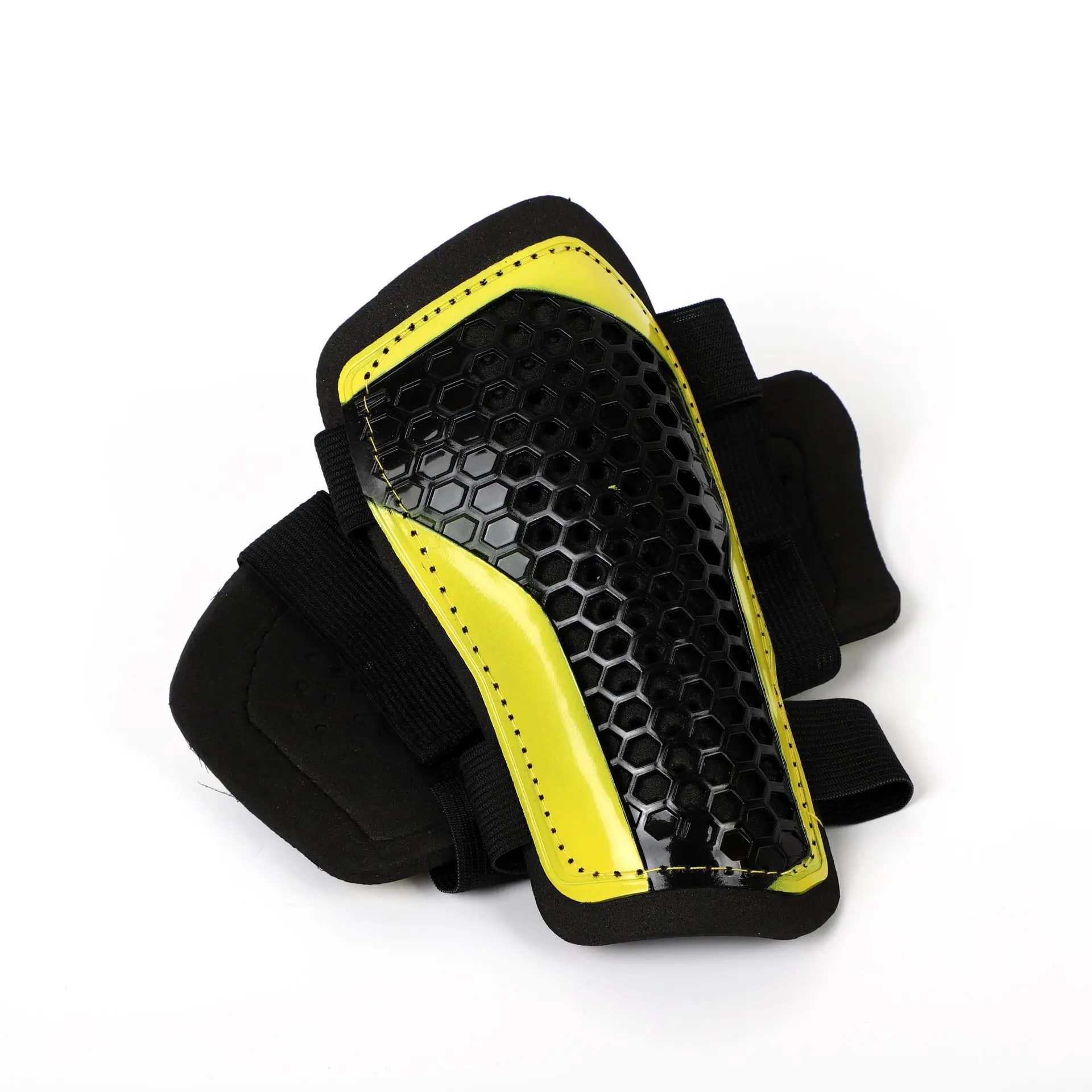 FSPG Lightweight And Breathable Soccer Equipment Honeycomb Shape Football Shin Pads Shin Guards For Soccer