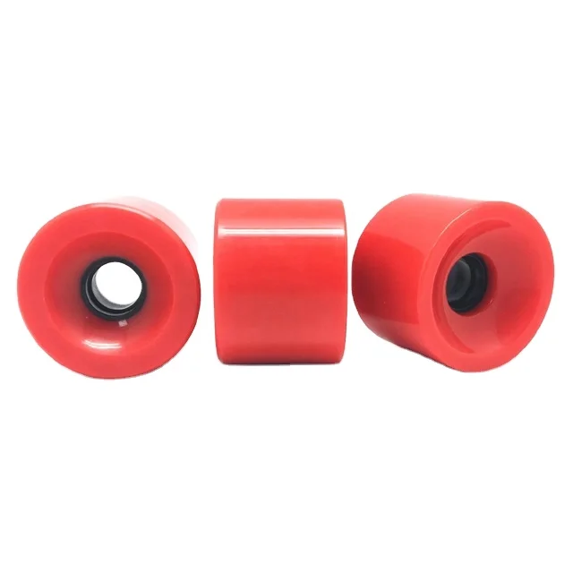 Custom Logo printing and color PU cast 70mm Freeride Cruising Sliding Long board skateboard wheels