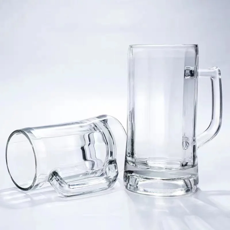 
Crystal glassware 1 liter glass beer mug festival beer drinking glass on sale 