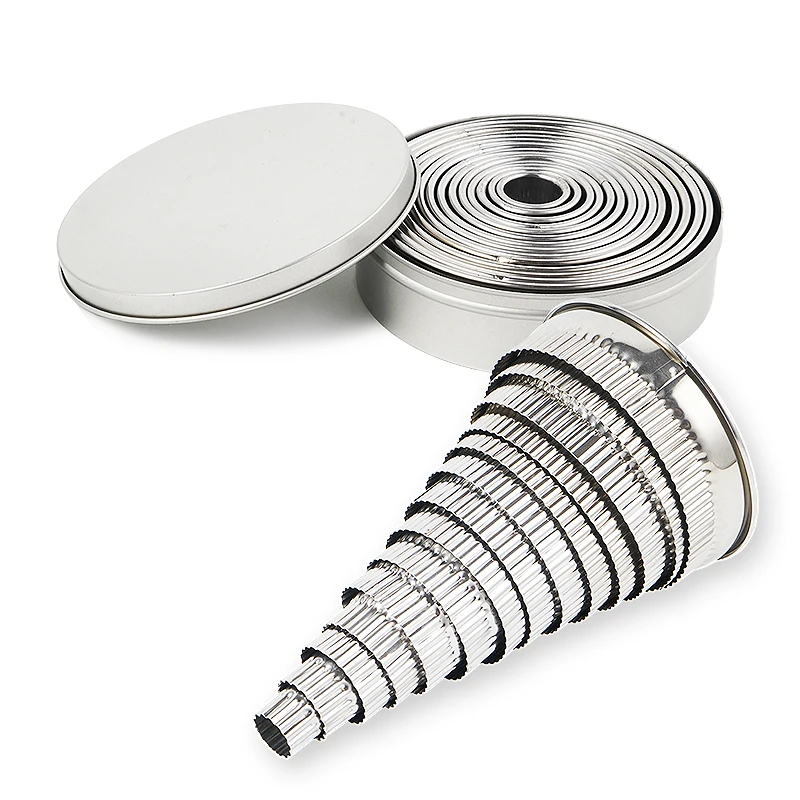 Dessert Baking Tools Stainless Steel Mousse French Cookie Circular Cutter Set