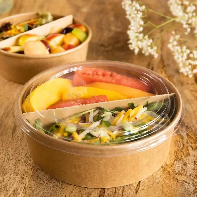 2024 Transparent Philippine/USA Green christmas rectangular windows gold paper bowl with lids