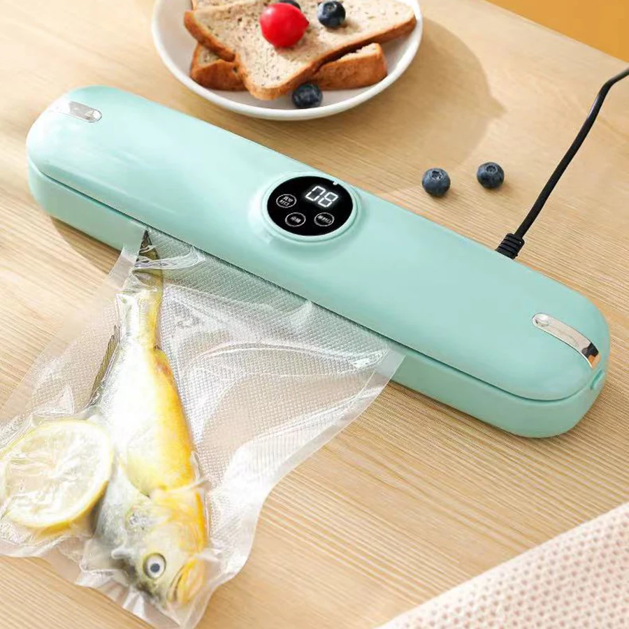 Automatic Food Vacuum Sealer Machine Portable Household Packing Electric Vacuum Food Sealer Gift
