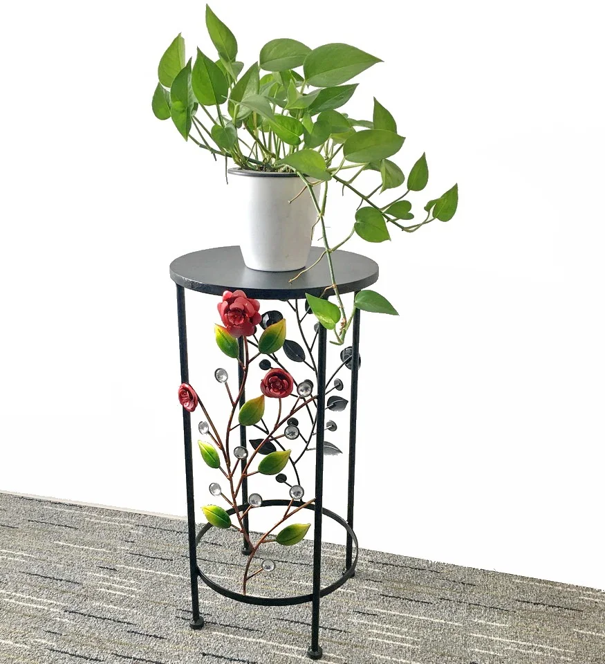outdoor garden bicycle metal Iron Flower Pot Stand