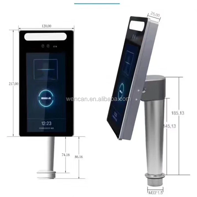  Распознавание лица биометрическая машина биометрическое распознавание с RFID Card Reader Технические