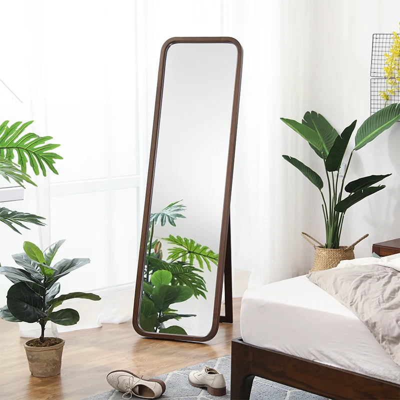 
Wood Large Decoration decor wall vanity makeup mirror for bathroom Living room 