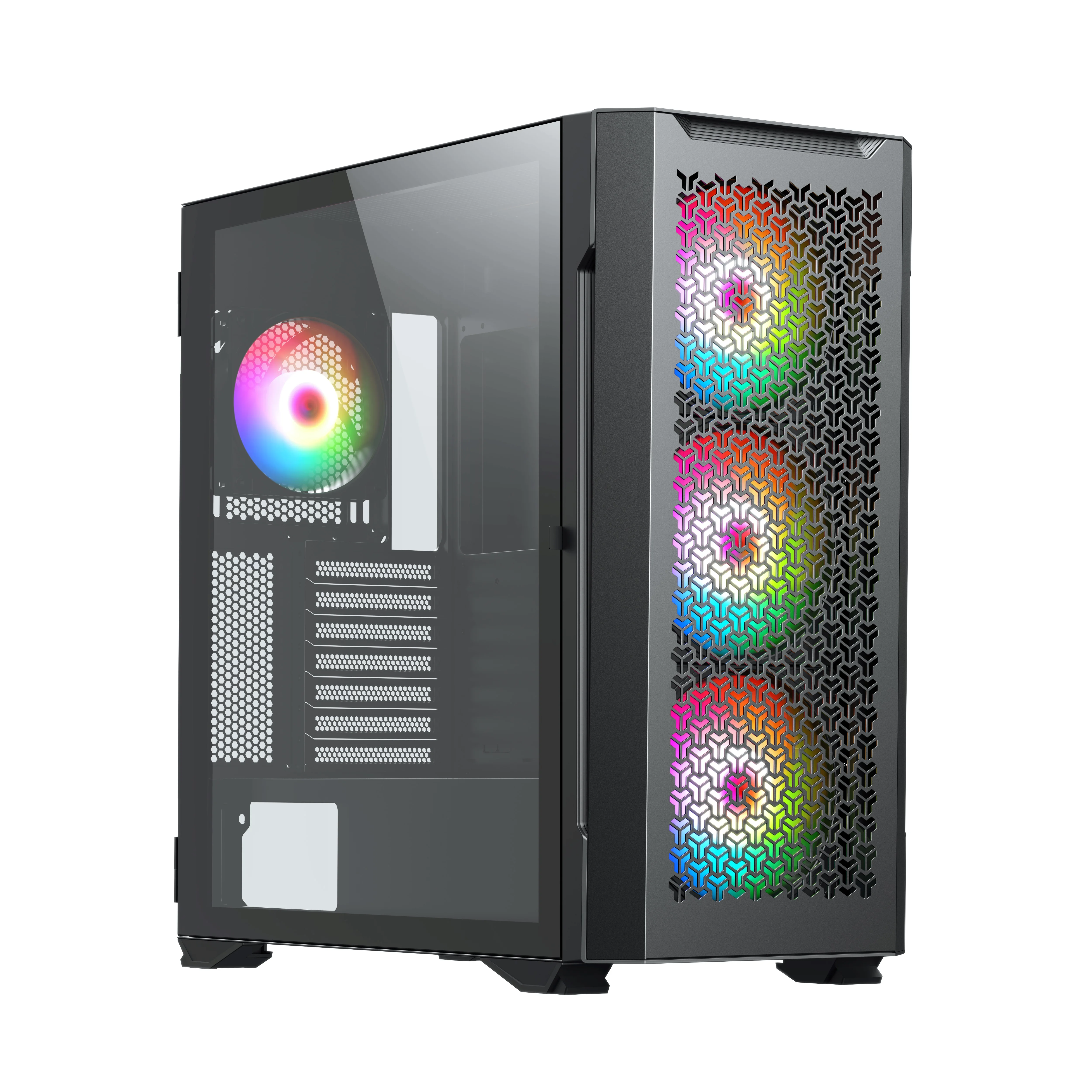 Black Gaming Pc Cases Atx Computer Case For Gaming case