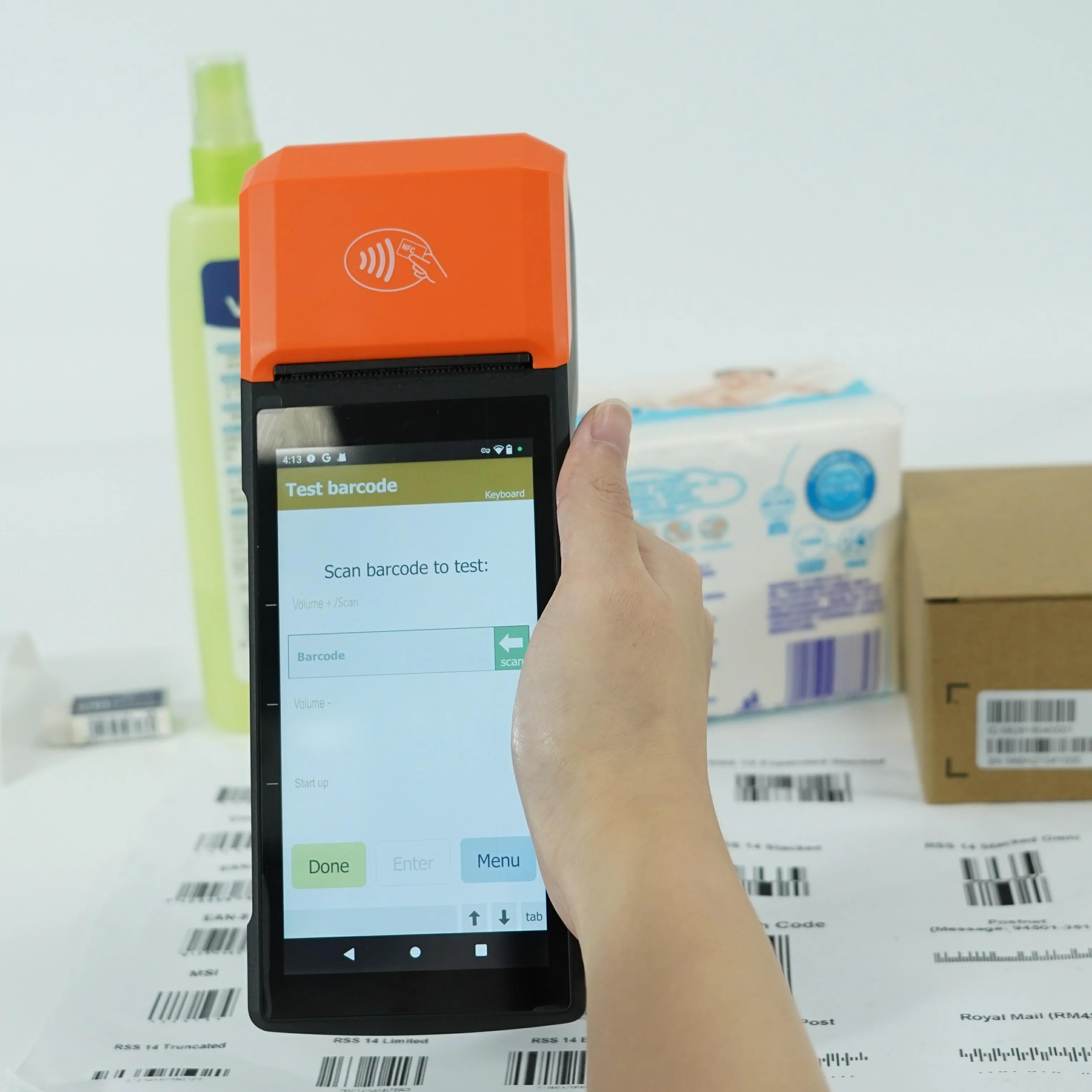 Goodocm Android 13 Touch Screen Mobile Handheld POS Terminal Cash Machine with NFC