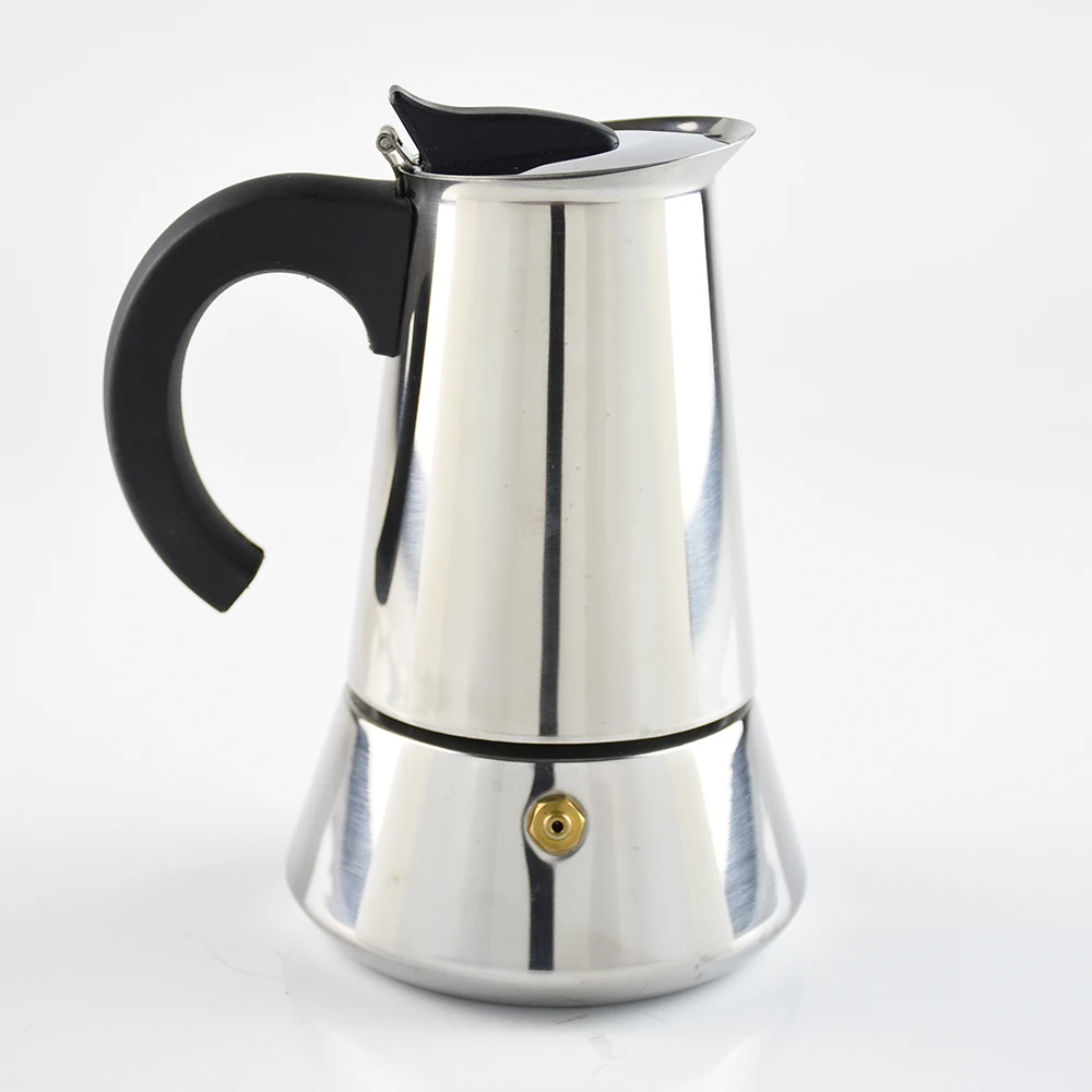 Нержавеющая сталь Moka Percolator Кофеварка плита для домашнего пивоварения