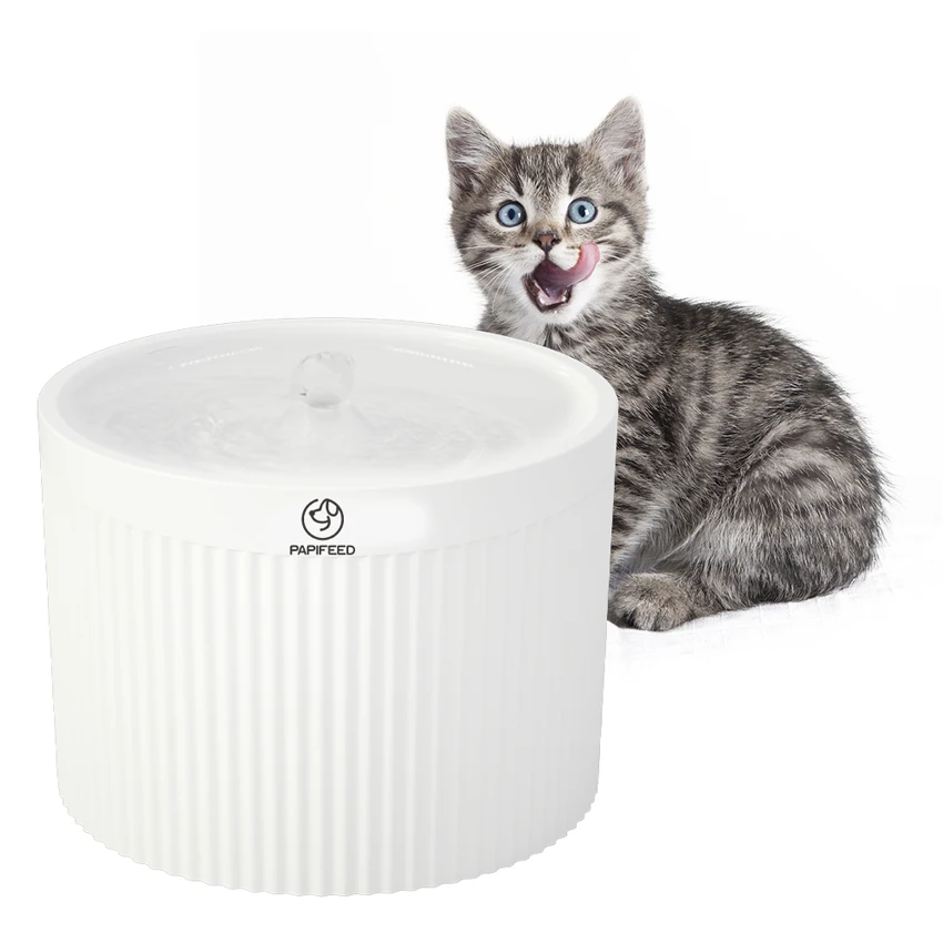 Customized Logo Animal Silent Auto Water Drinking Feeder Dispenser Cat Water Fountain With Debris Filter