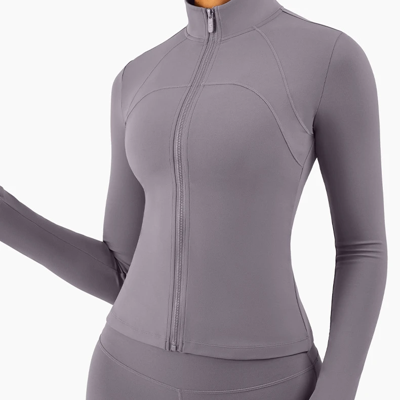 
Популярная женская спортивная одежда, одежда для работы, бега, куртка для йоги, Женская куртка для фитнеса, тренажерного зала, куртка на молнии для йоги, спортивная одежда 