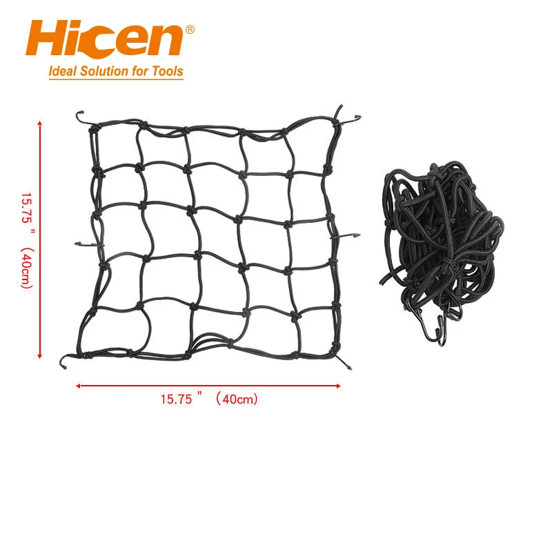 Strong Elastic High Quality Motorcycle Cargo  Luggage Nets With Hook For Helmet Security